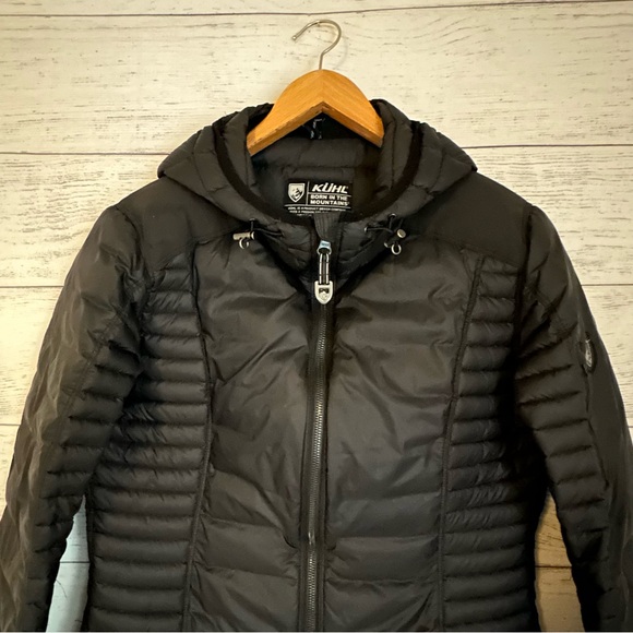 Kuhl Spyfire Puffer Parka Jacket in Black - Picture 8 of 9